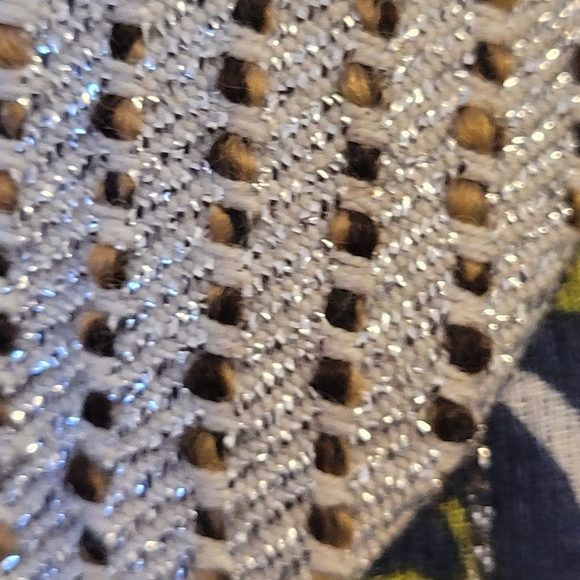 TRINA TURK Metallic dress size 8 green blue metallic quality cotton - Picture 10 of 16